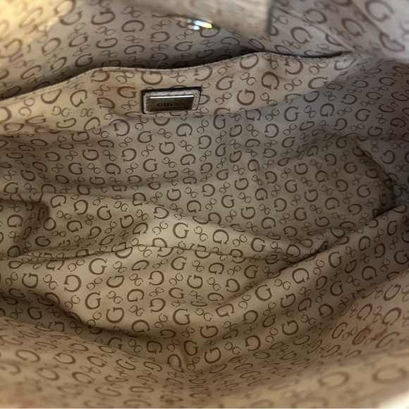 Guess Purse Pink Satchel Handbag Medium Size With Handles - Picture 10 of 16